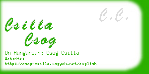 csilla csog business card